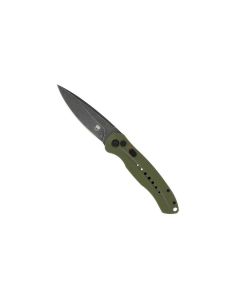CobraTec OD Green Diablo Automatic Knife with Spearpoint blade