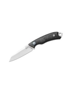 MKM Pocket Tango 2 MagnaCut Marbled Carbon fixed blade knife